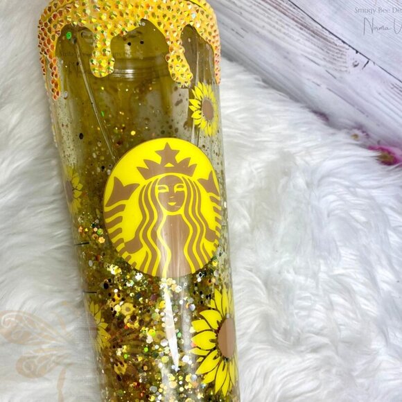 Starbucks Snowglobe Sunflower Lover Tumbler Cup - Picture 4 of 5